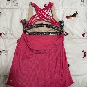 Lululemon Athletica Pink Strappy Tank Top